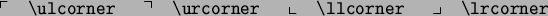 \begin{symbols}{*3{cl}}
\SC{\dag } & \SC{\S} & \SC{\copyright} \\
\SC{\ddag } & \SC{\P} & \SC{\pounds} \\
\end{symbols}